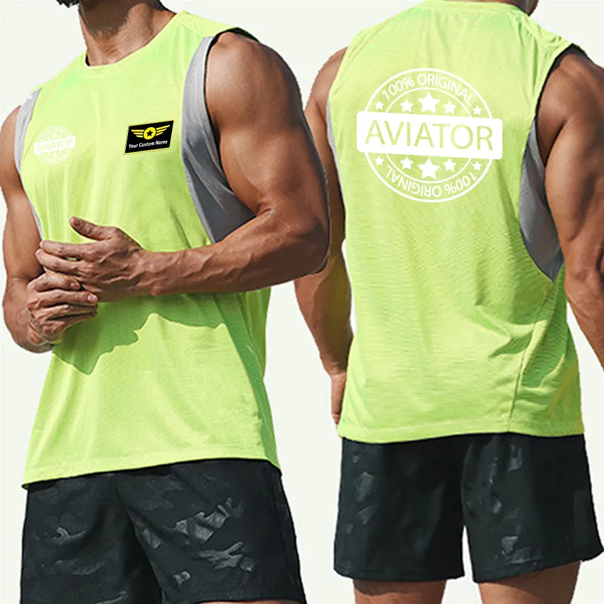 100 Original Aviator Designed Sleveless Quick Dry Sports Tank Tops