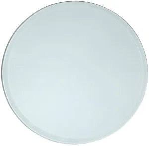 28 Inch Beveled Glass Table Top | 1/2" Thick Tempered Polished Edge | 28" Diameter 1"