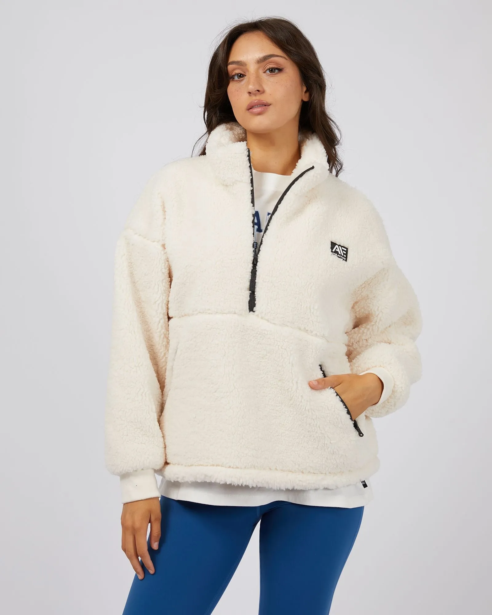 All About Eve Amara Quarter Zip Teddy