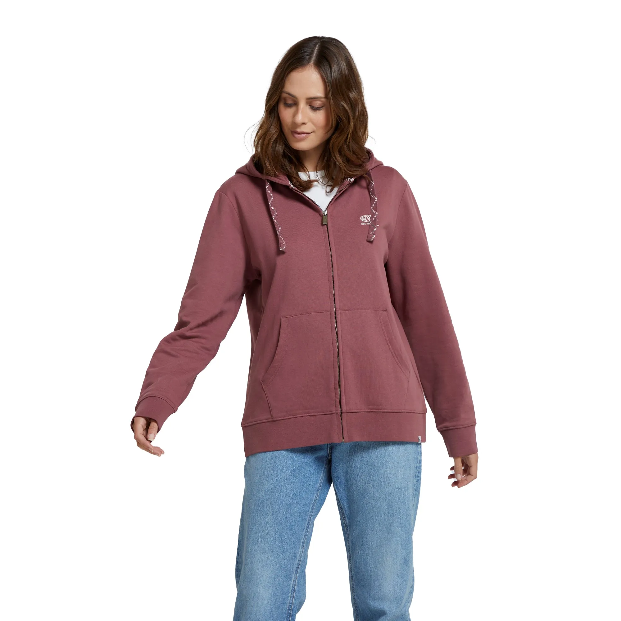 Animal Womens/Ladies Maya Organic Full Zip Hoodie