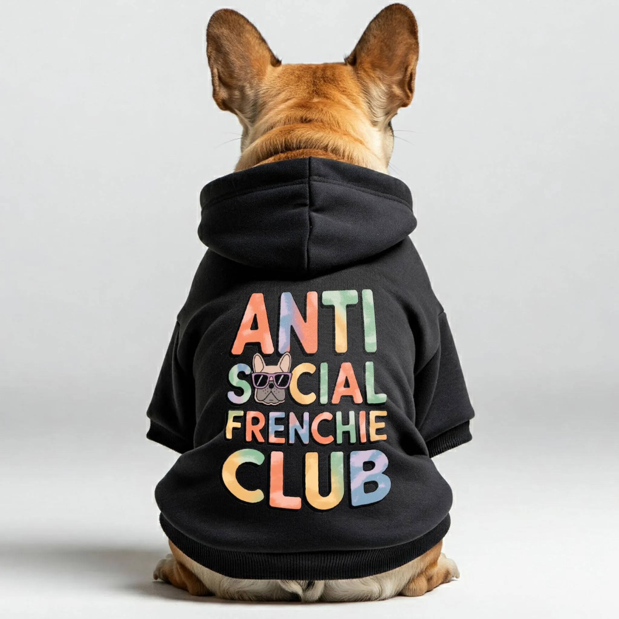 Anti Social - Personalized French Bulldog Hoodies with Funny Quotes – Stylish, Cozy, and Premium 100% Cotton