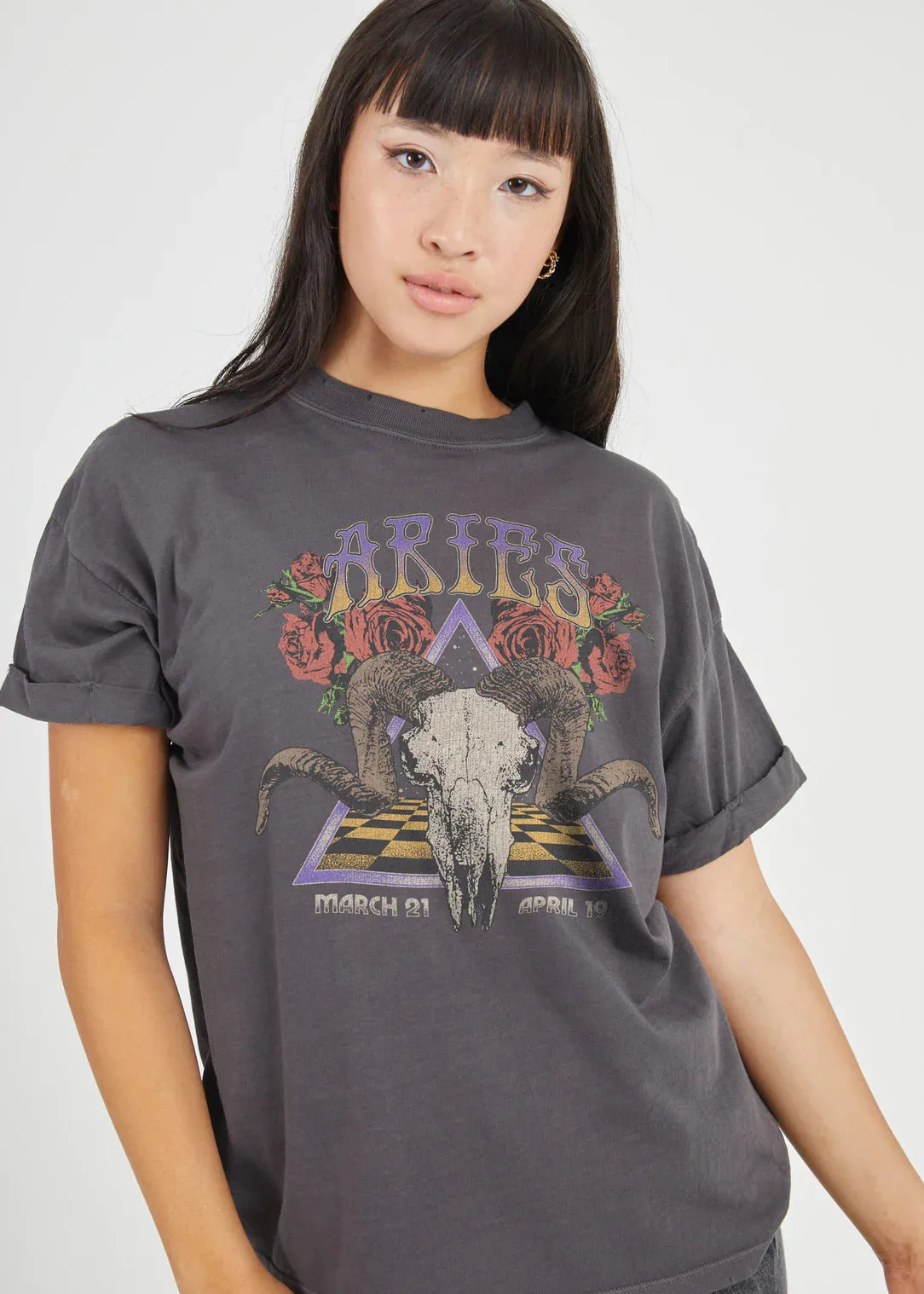 Aries Vintage Boyfriend Tee