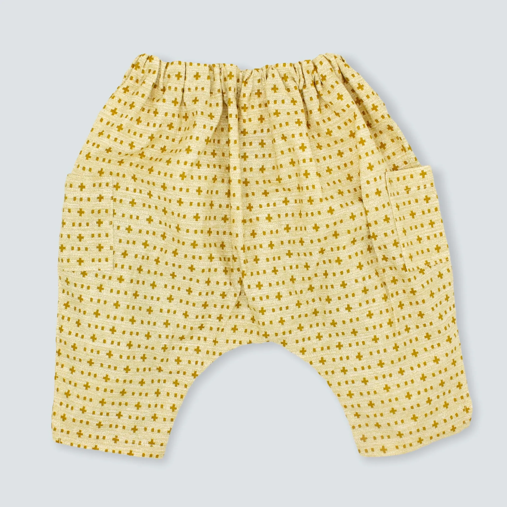 Back in Stock: Comfortable Cotton Beige Harem Pants for Babies and Kids