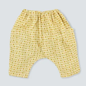 Back in Stock: Comfortable Cotton Beige Harem Pants for Babies and Kids