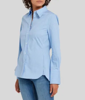 Blue Camille Pinstripe Shirt