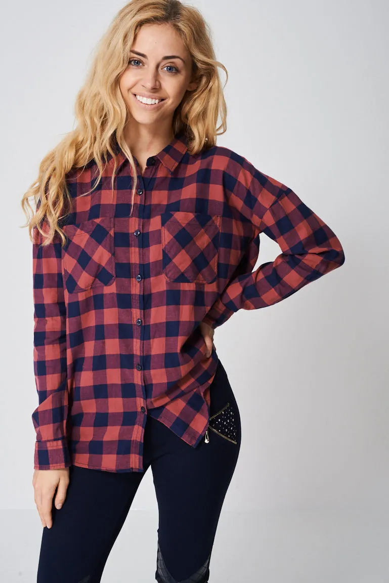 Checked Boyfriend Shirt