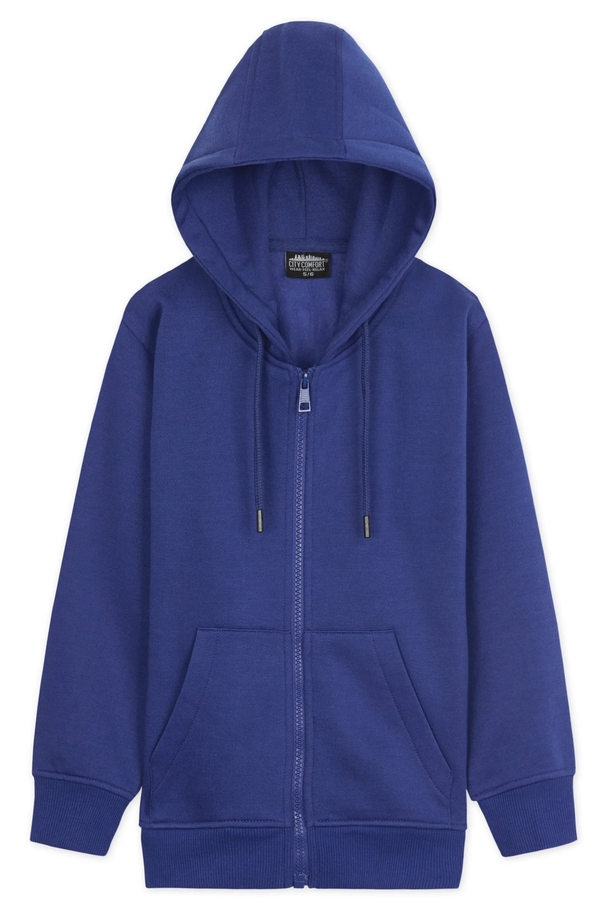 CityComfort Hoodies For Kids, CityComfort Plain Zip Up Hoodie