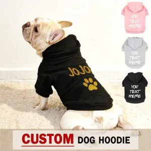 Custom Dog Cat Hoodie Winter Clothing