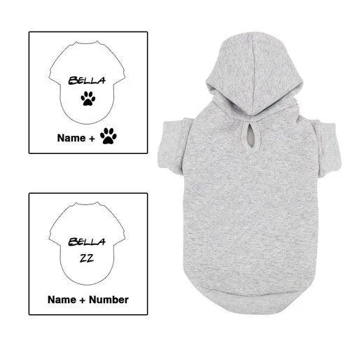 Custom Dog Cat Hoodie Winter Clothing