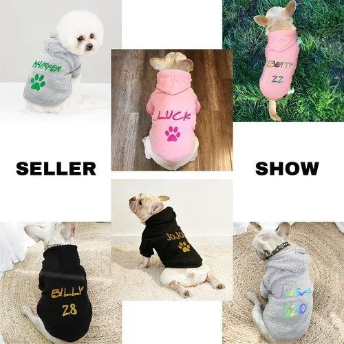 Custom Dog Cat Hoodie Winter Clothing