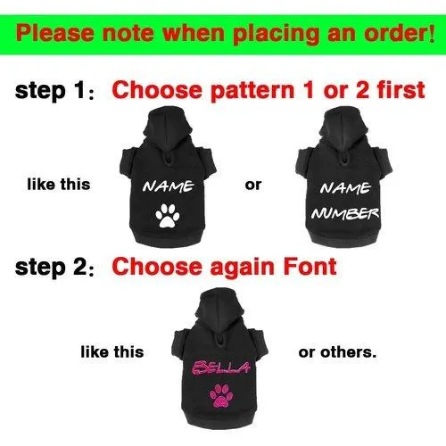 Custom Dog Cat Hoodie Winter Clothing