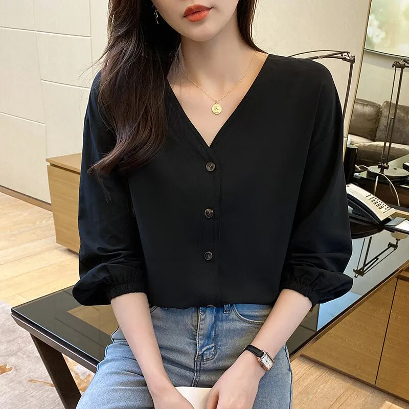 deanwangkt chic ladies shirts Fashion printing women blouses  Spring autumn causal Long sleeve blouses mujer blusas