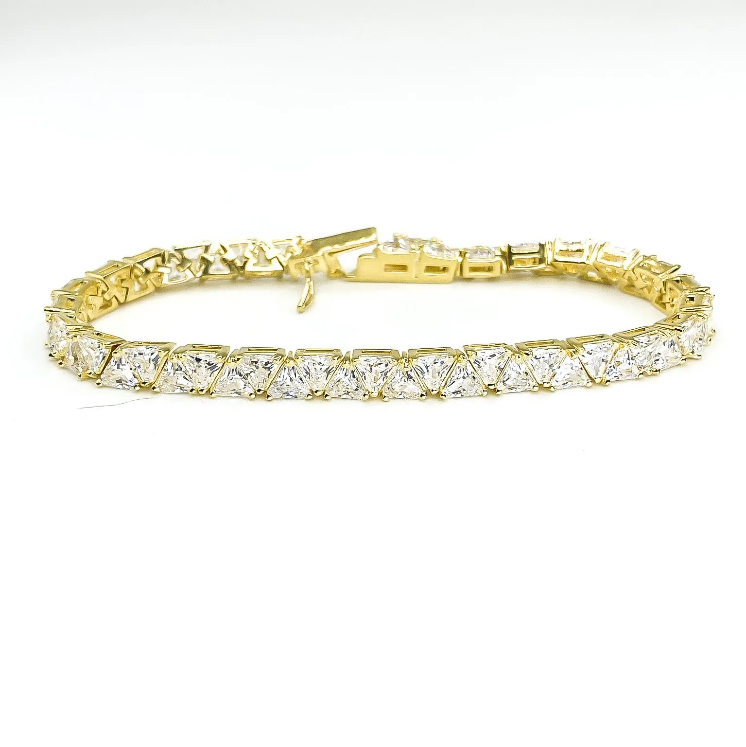 Freya Trillion 18k Gold Tennis Bracelet - 7in | 28ct