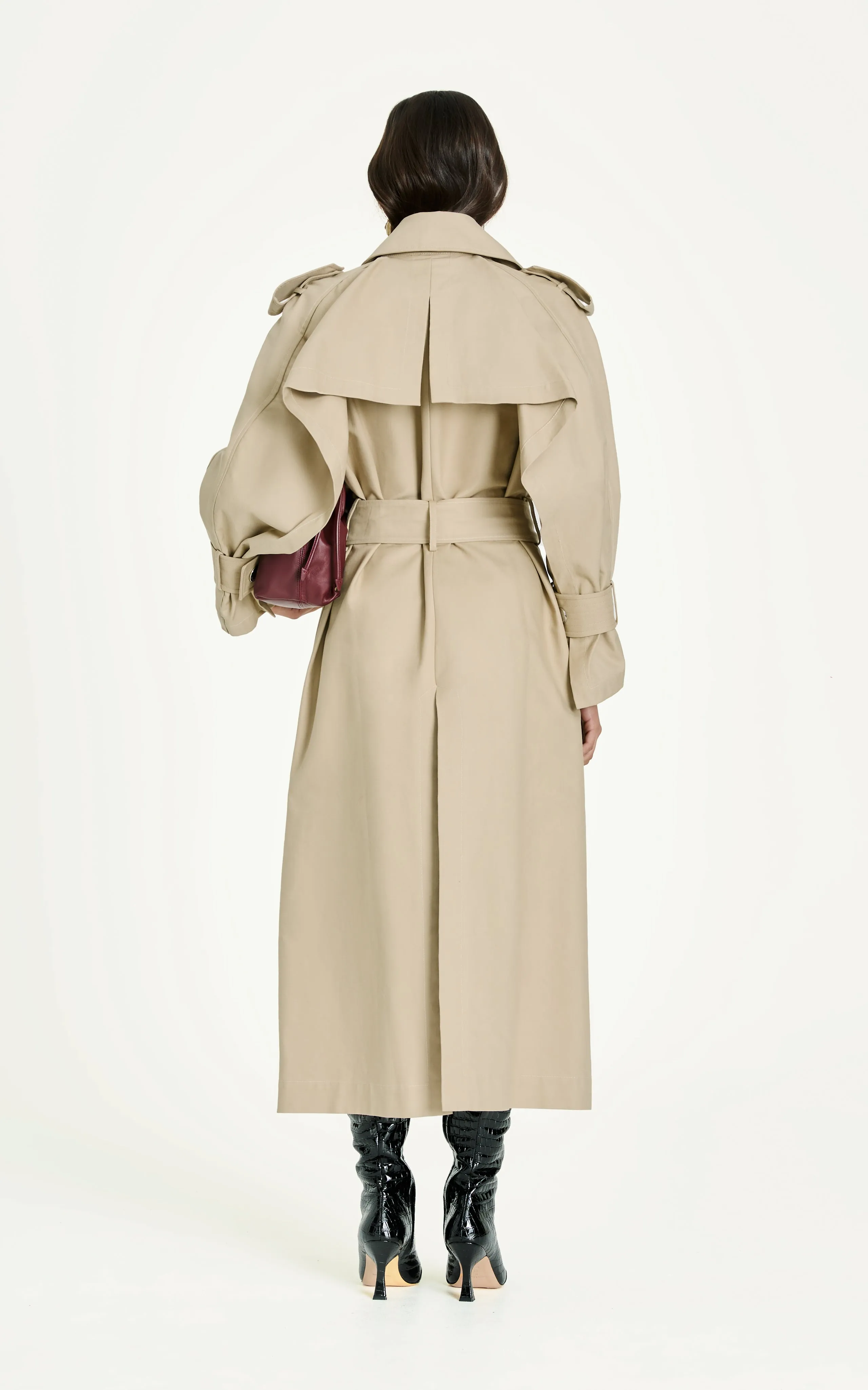 Holmes Winged Trench | Stone