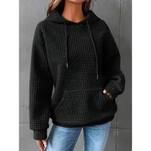 Ivyshape | Comfortable Knitted Hoodie for Women