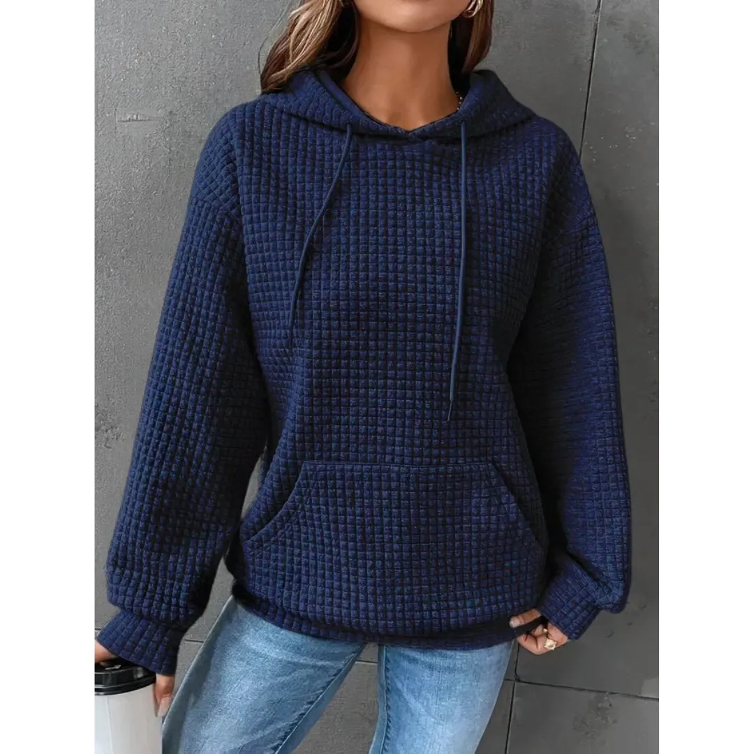 Ivyshape | Comfortable Knitted Hoodie for Women