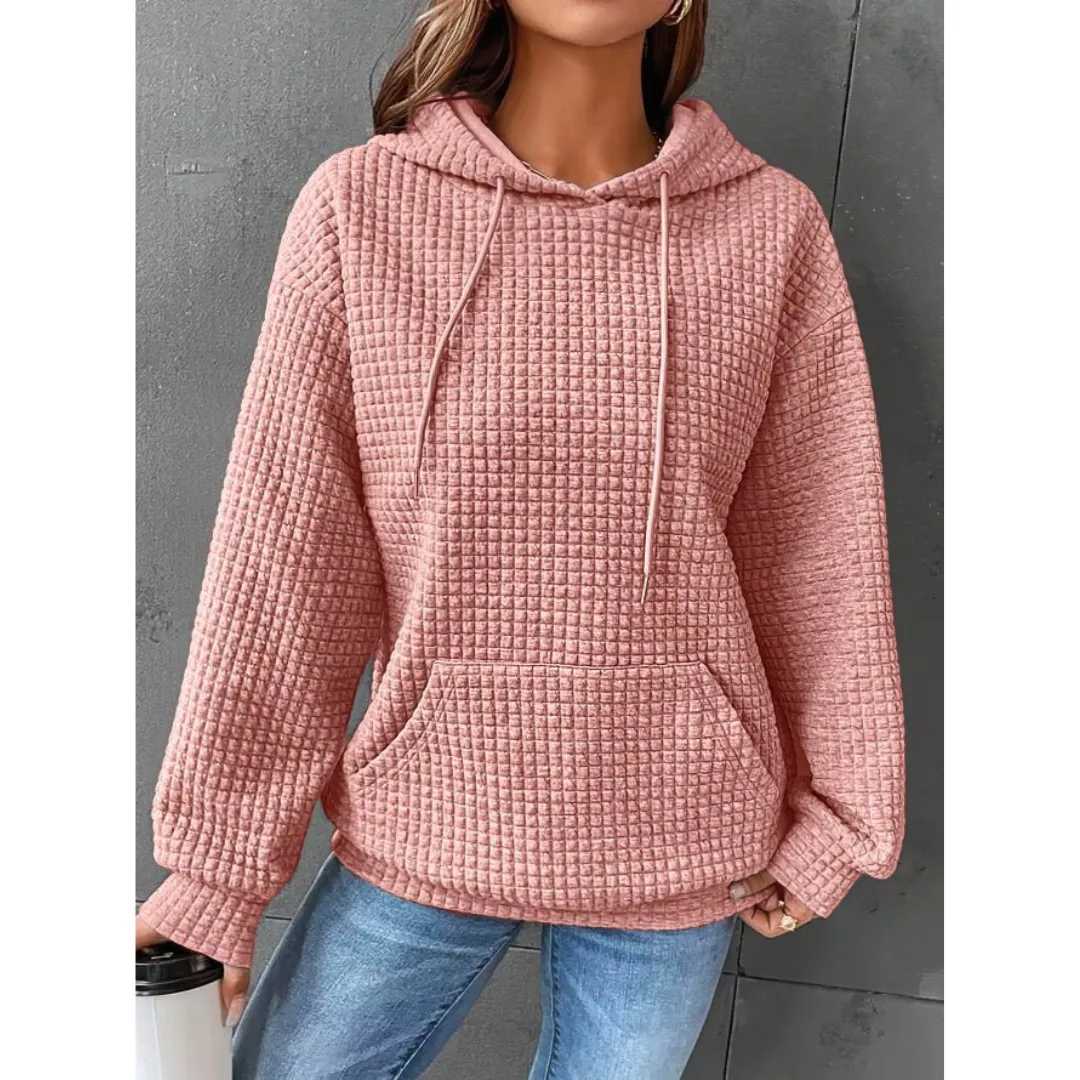 Ivyshape | Comfortable Knitted Hoodie for Women