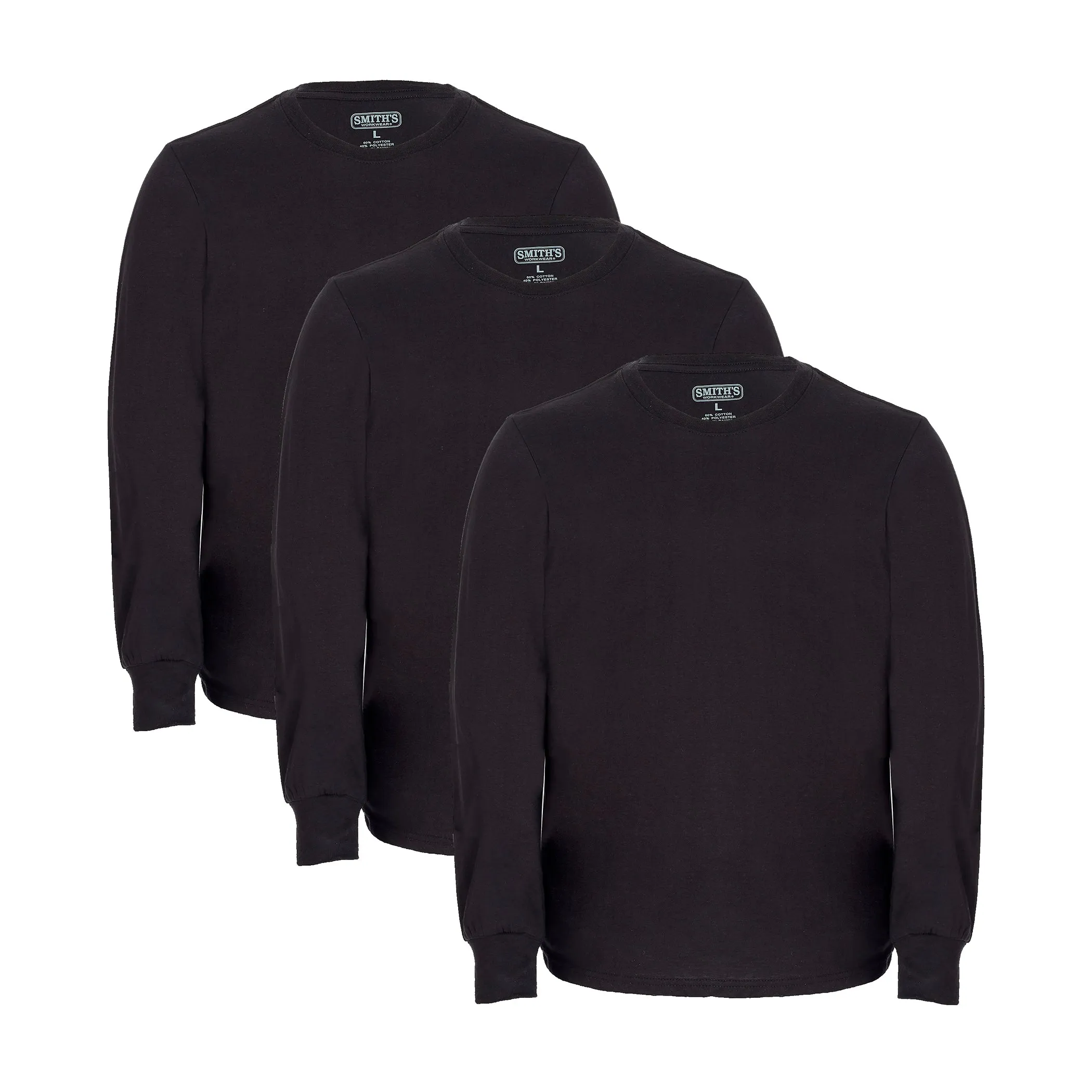 LONG SLEEVE QUICK DRY CREW NECK TEE 3-PACK