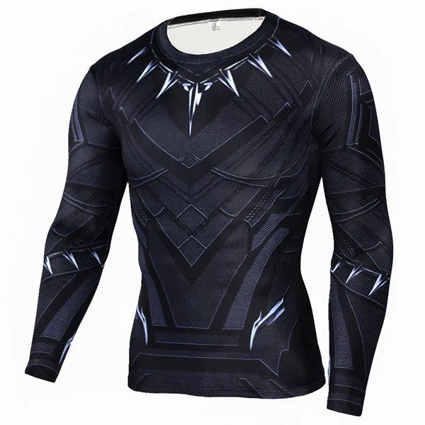 Mens Anime The Flash Barry Allen 3D Printed T Shirts Compression Shirt Fitness Men Crossfit Long Sleeve T Shirt Brand Clothing