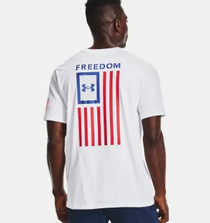 Men's Freedom Flag T-Shirt - White