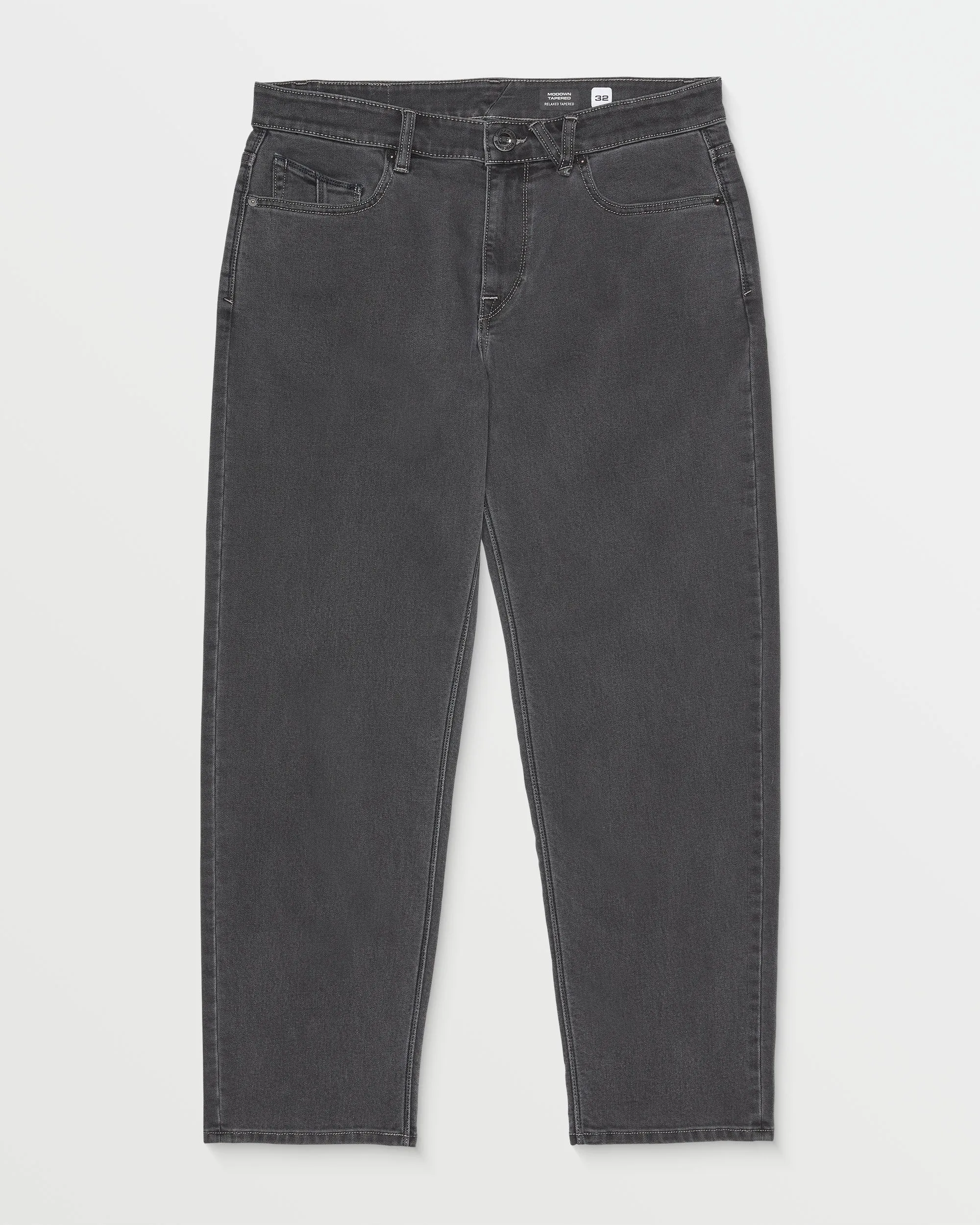 Modown Relaxed Fit Tapered Jeans - Carbon