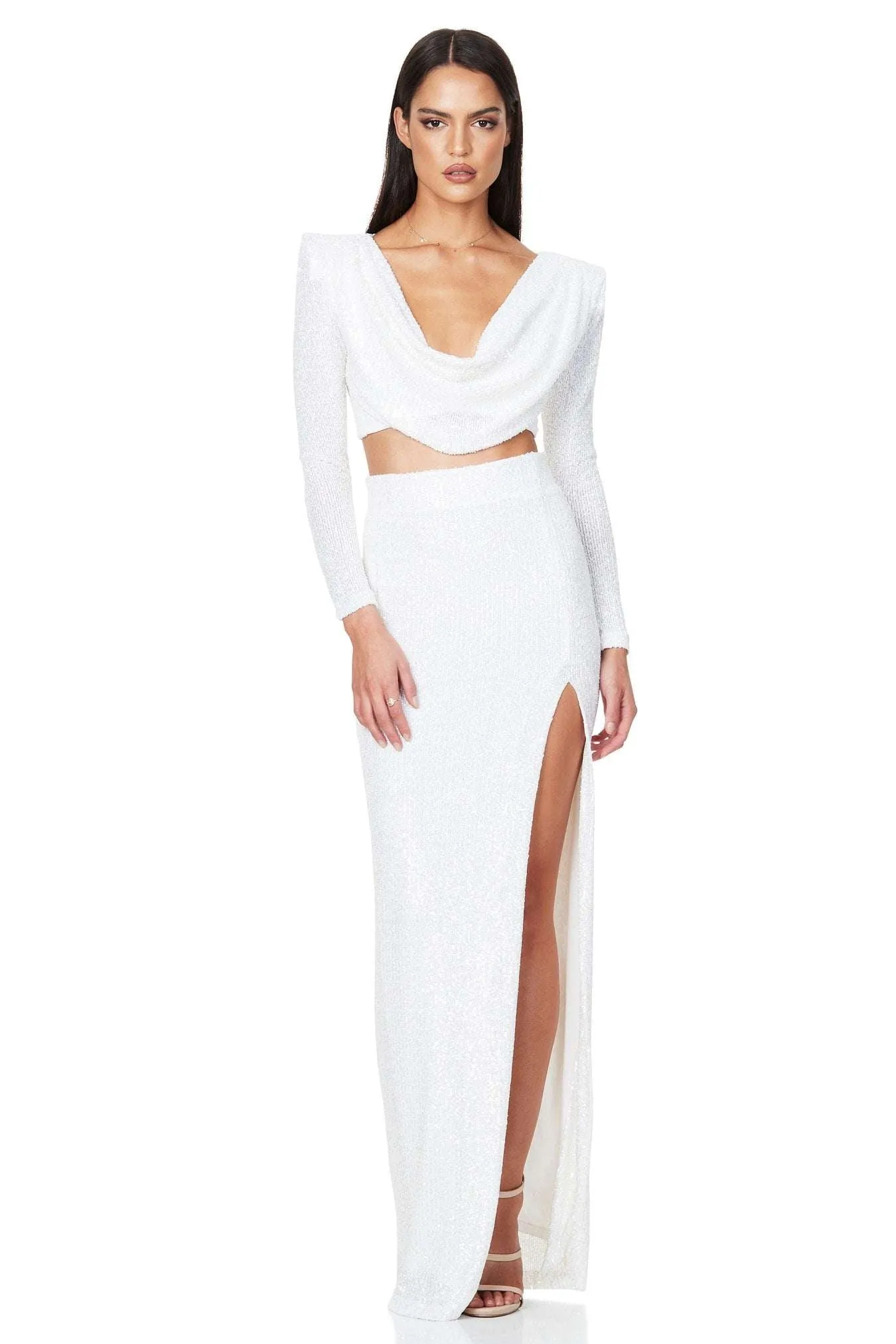 NOOKIE Pandora Long Sleeve Gown (White) - RRP $508