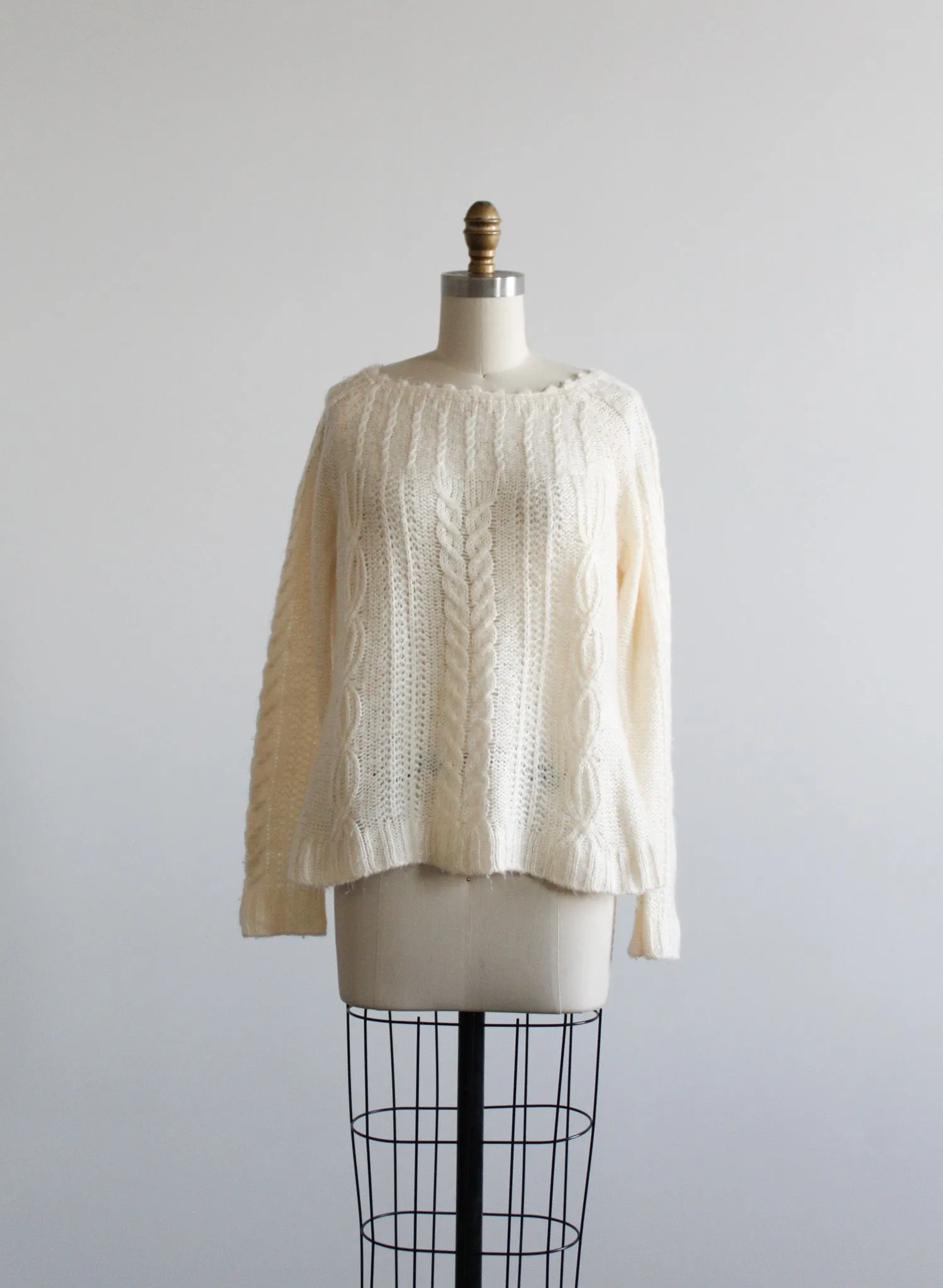 soft eggshell sweater