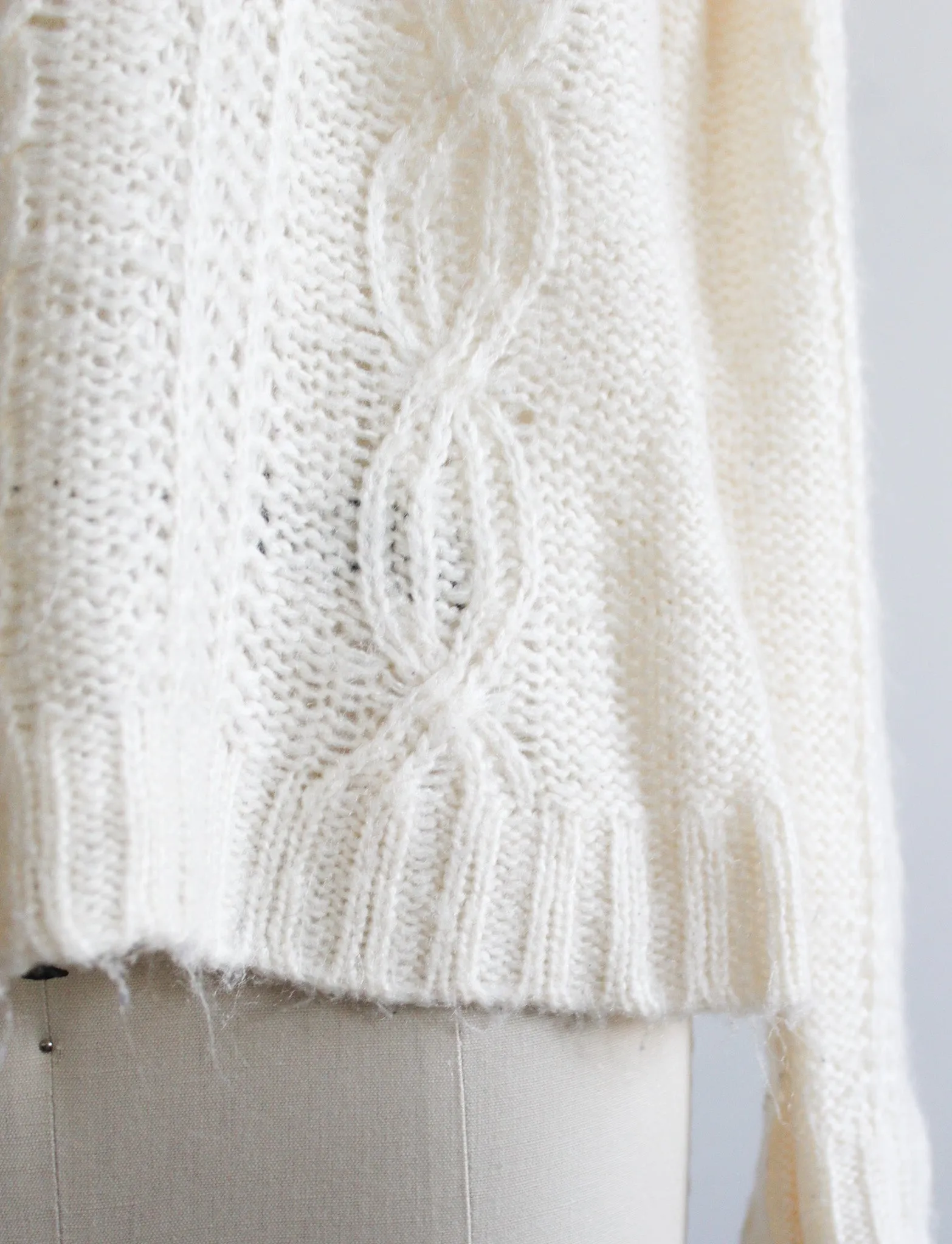 soft eggshell sweater