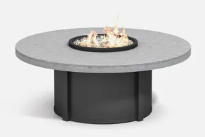 Valero 54" Round Composite Concrete Fire Table (19" Height)