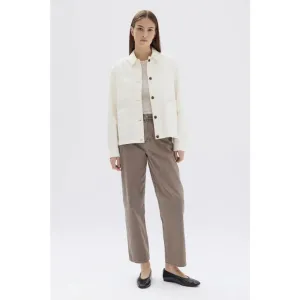 Womens Herringbone Chore Jacket | Ecru